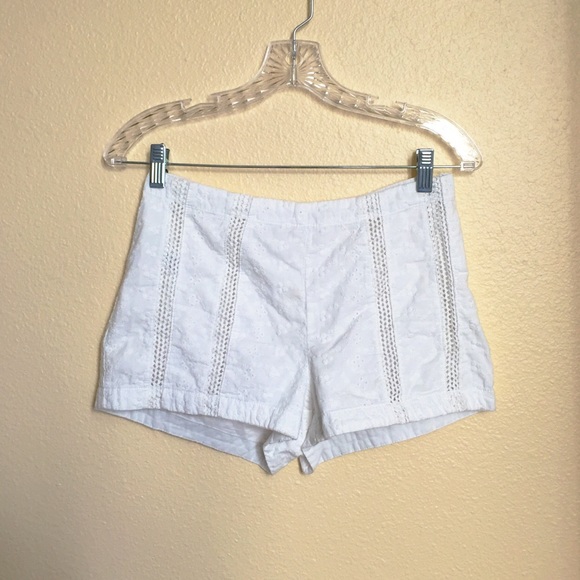 Forever 21 White High Waisted Shorts