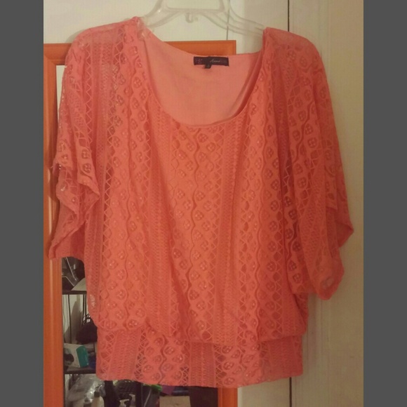 Coral Blouse