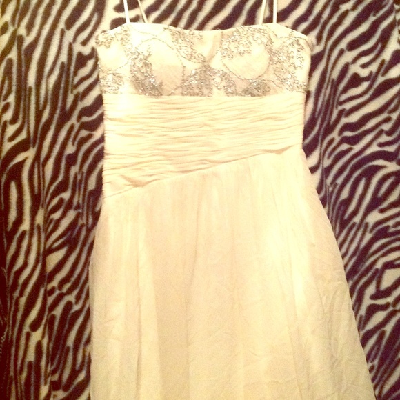 All white long dress