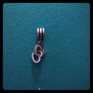 Pandora Sterling Silver Linked Hearts charm