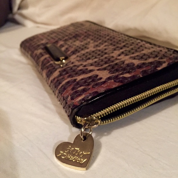 Betsey Johnson Clutches & Wallets - BETSEY JOHNSON cheetah print, sequin wallet
