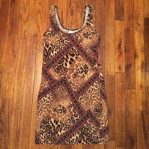 Cheetah Print Tunic Dress