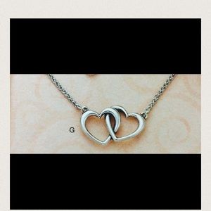 Double Knot Heart Necklace