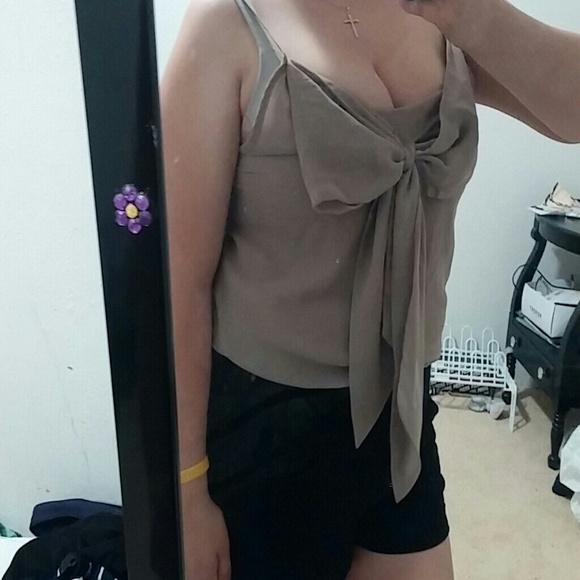 Beige spaghetti strap leotard