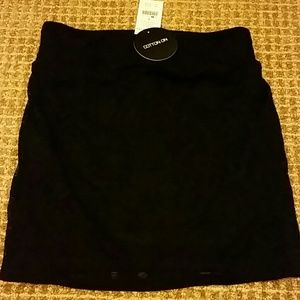 Black Vintage Lace Pencil Skirt