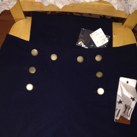 Forever 21 Dress Navy Nautical Pants