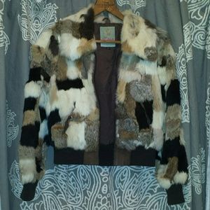 Vintage real fur coat.