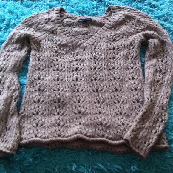 Tan knit sweater