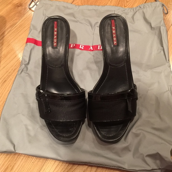 Prada wedge slippers - Picture 2 of 4