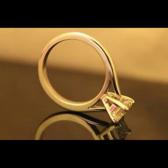 GIA E Color VVS2 Emerald Cut Diamond Ring