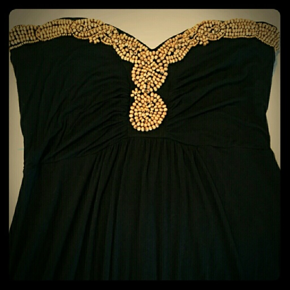 Wooden Beaded Maxi dress