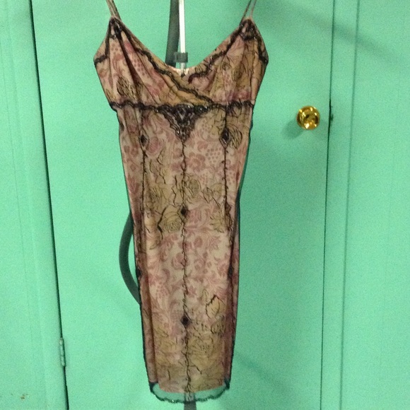 Papell Boutique Dresses & Skirts - SILK LINED AND BEADED NETTING DRESS