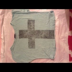 Wet seal cross crop top