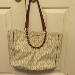 White MK purse