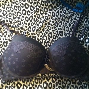 Dark grey aerie bra 36b