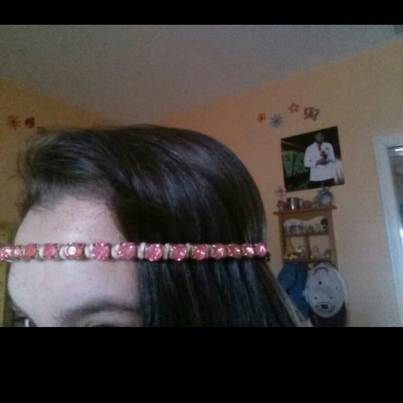 Pink and Gold head band