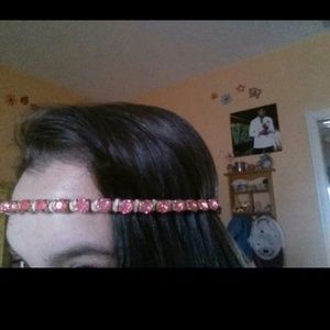 Pink and Gold head band