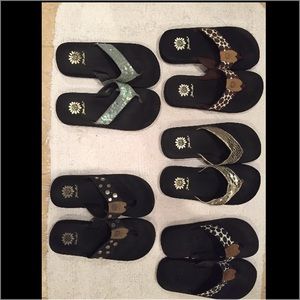 Yellow Box Flip Flops