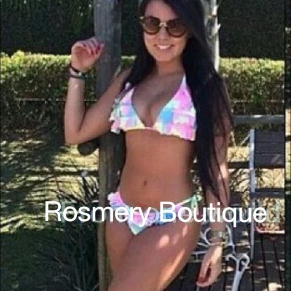 Sexy Rainbow Brazilian Triangle Bottoms swimsuit M