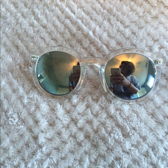 Transparent Mirrored Sunglasses