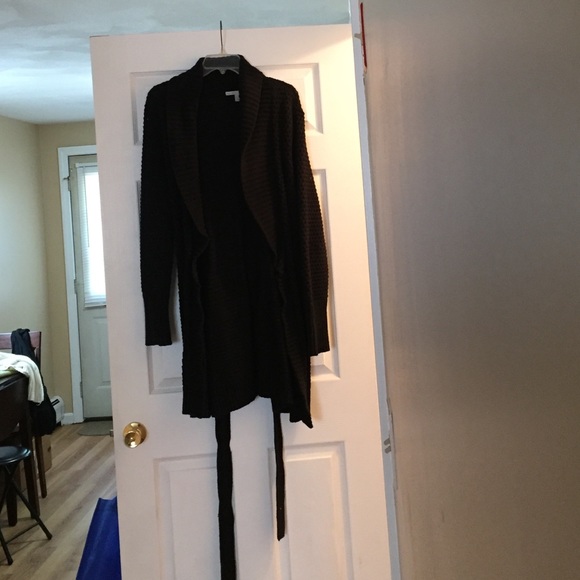 Comfy Long Black Knitted Sweater