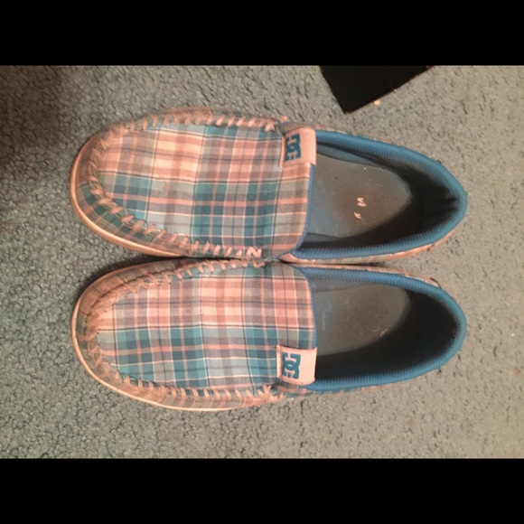 Blue Plaid DC Villian Skate Shoe