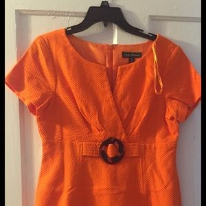 Orange bee comb dress size 10