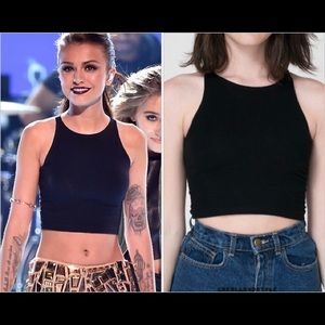 American Apparel Sleeveless Spandex Crop Top