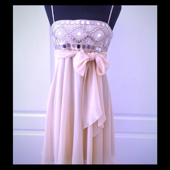 Nude Mirror Pattern dress