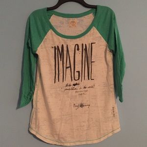 "Imagine" 3/4 Sleeve Shirt