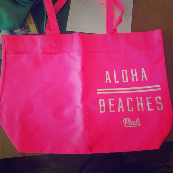 NWOT Victoria's Secret "pink" beach bag