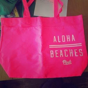 NWOT Victoria's Secret "pink" beach bag