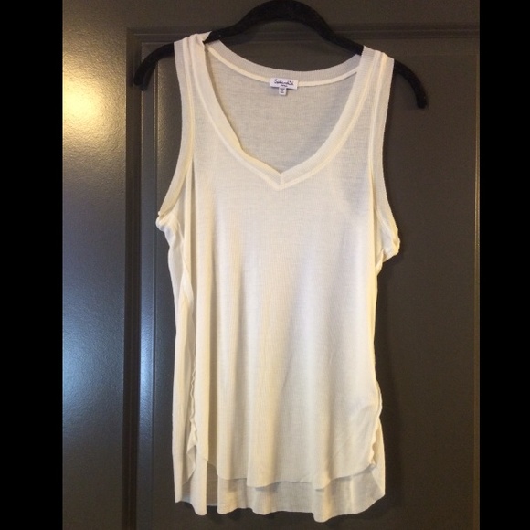 Splendid tissue tank off white