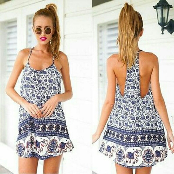 Elephant Dress Racer back - Picture 2 of 3
