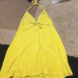 Yellow polo coverup!