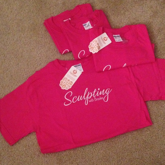 Pink body sculpting tee