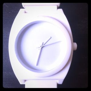 White Nixon watch for men or women, unisex