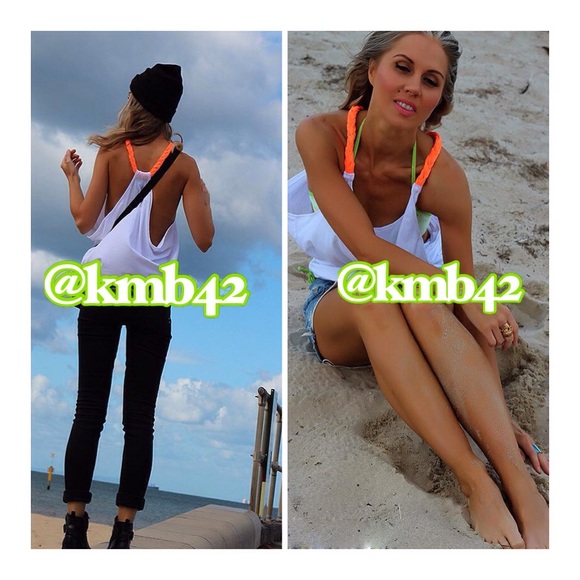 Tops - Neon Braided Tank Top