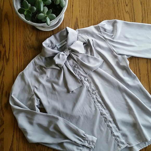 Vintage silk button up shirt