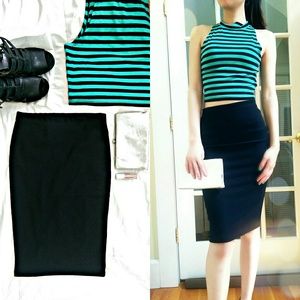 💫HP!💫Forever21 Ribbed Bodycon Pencil Skirt