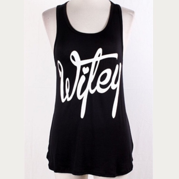 Brand new black wifey tank