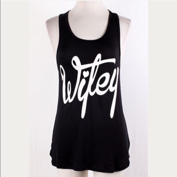 Brand new black wifey tank