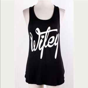 Brand new black wifey tank