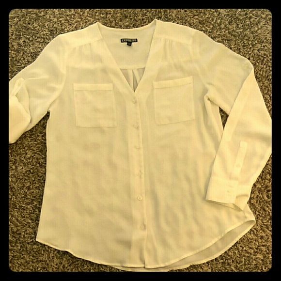 White button down