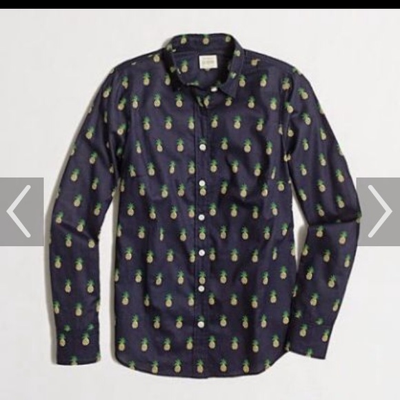 ISO J Crew Pineapple Shirt Xs