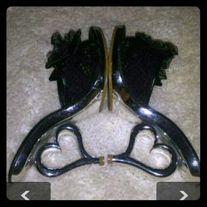 Heart shaped high heels