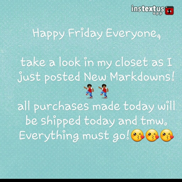 New Markdowns... NO TRADES!!!