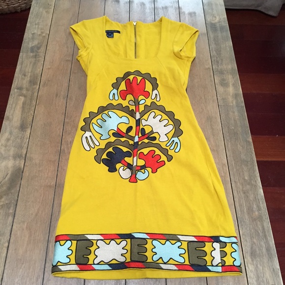 French Connection Atzec Dress Sz 2 - Picture 2 of 4