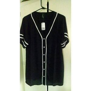 NWT chiffon jersey shirt