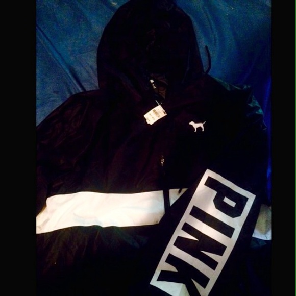 Vs pink anoraks full zip up hoodie Bnwt